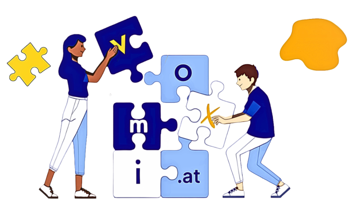 voXmi  Puzzle - zwei Personen bauen ein voXmi Puzzle